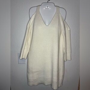 Boston Proper Cold Shoulder Sweater Dress 🤍 | Size XS